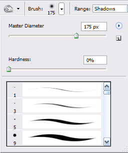 Burn Tool Settings